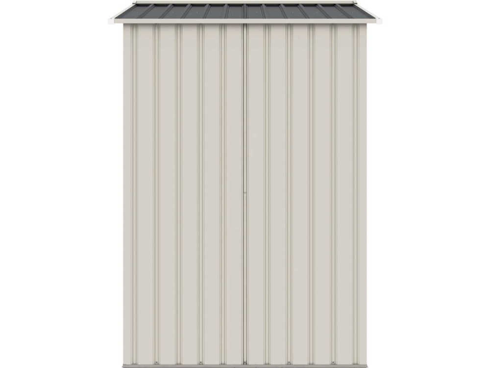 Caseta de jardín metálica "Nebraska" - 4,07 m² - Beige/Gris antracita