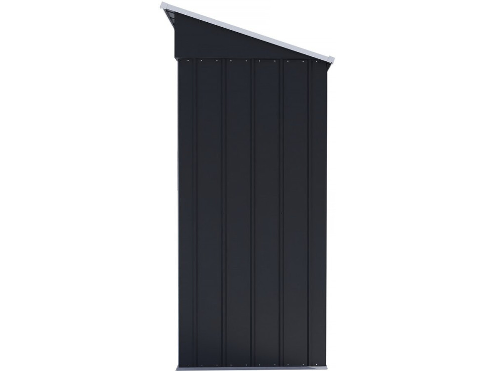 Caseta de jardín metálica "Memphis" con puerta corredera - 1,36 m² - Gris