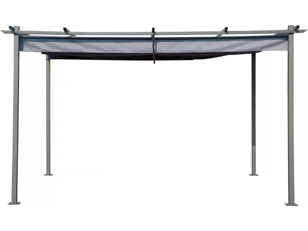 Pérgola con techo retráctil - 3 x 4 m - Antracita