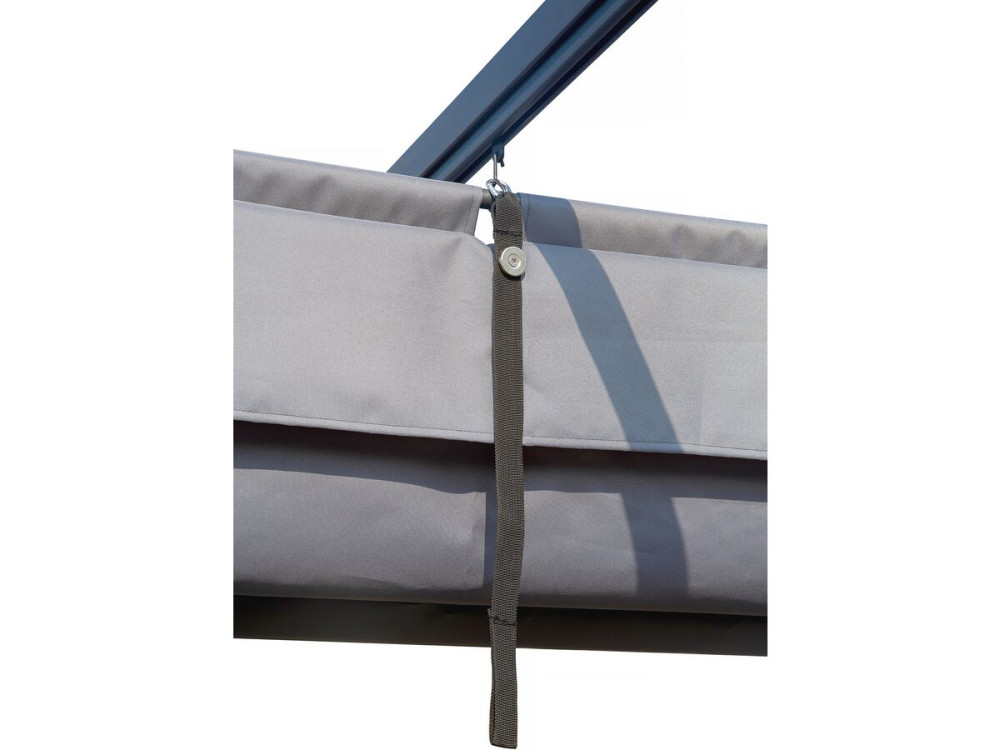 Pérgola con techo retráctil - 3 x 4 m - Antracita