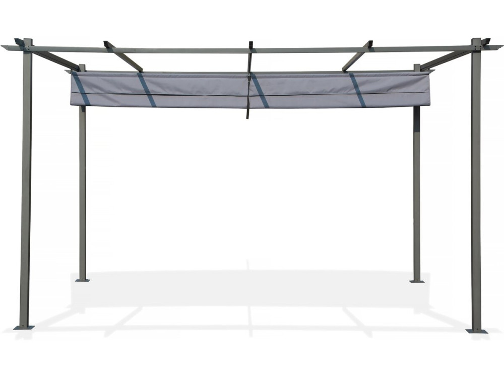 Pérgola con techo retráctil - 3 x 4 m - Antracita