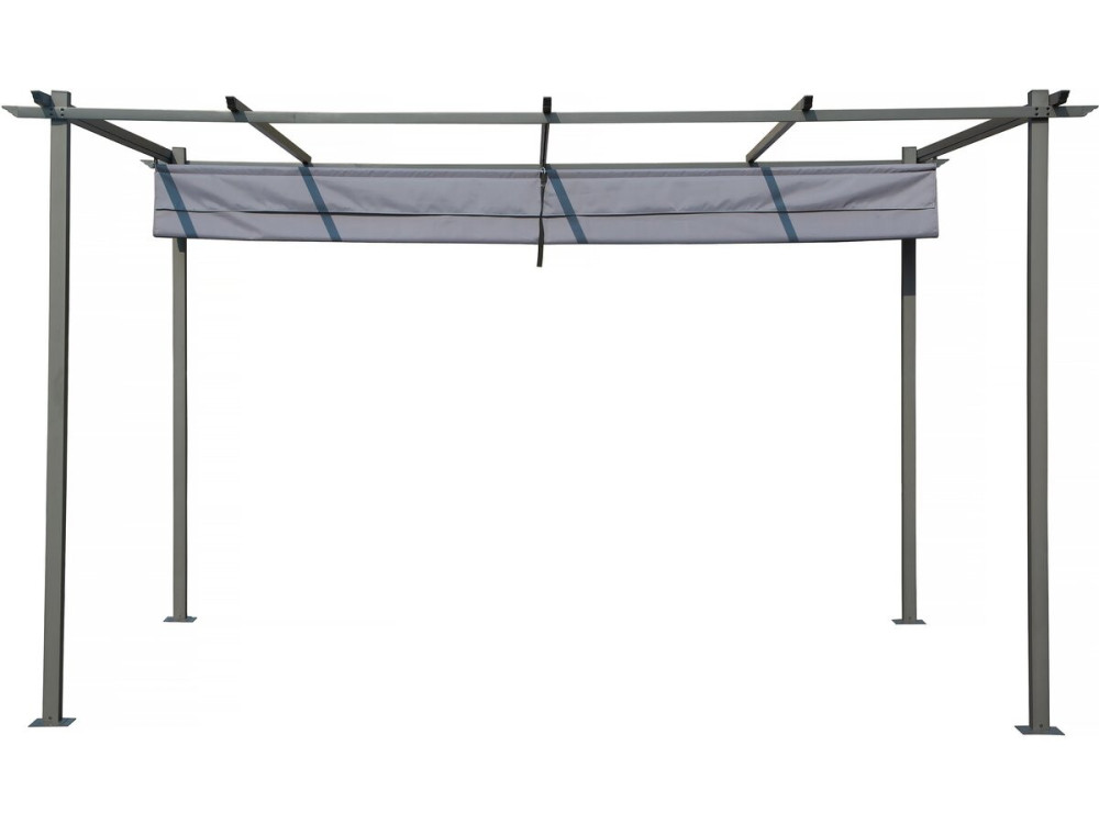 Pérgola con techo retráctil - 3 x 4 m - Antracita