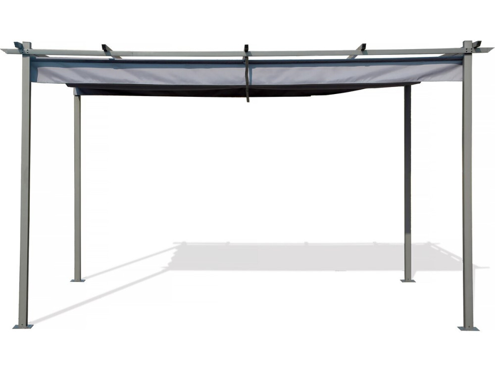 Pérgola con techo retráctil - 3 x 4 m - Antracita