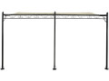 Cenador de metal - 3 x 4 m - Gris - Beige