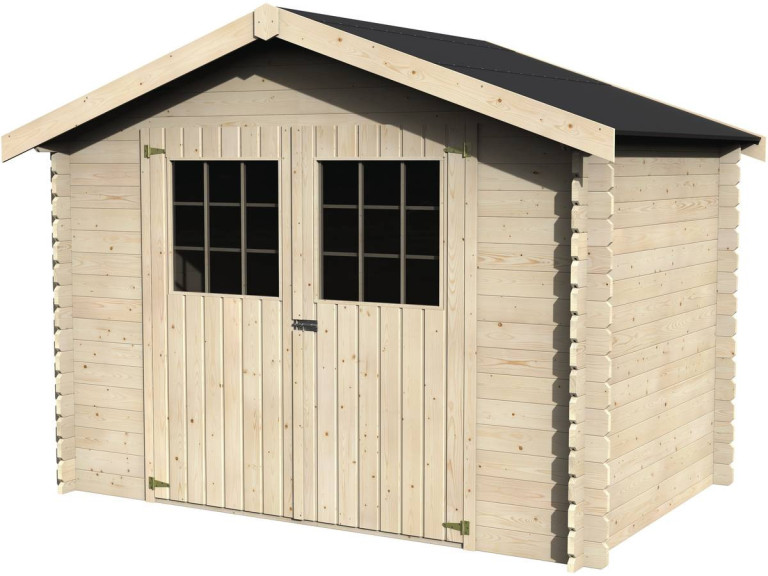 Caseta de jardín de madera "Flodova" - 5,90 m² - 2,98 x 1,98 x 2,32 m - 28 mm