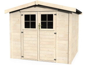 Caseta de jardín de madera "Mareuil" - 6,14 m² - 2,57 x 2,39 x 2,12 m - 28 mm