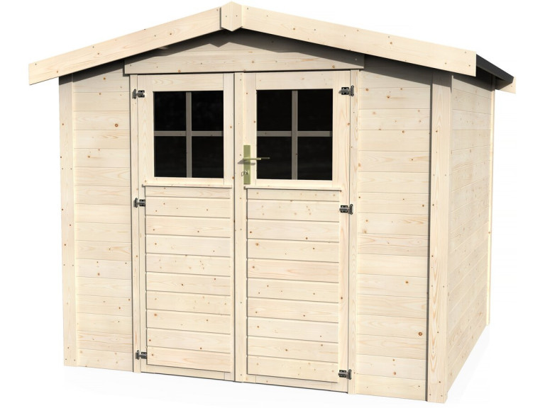 Caseta de jardín de madera "Mareuil" - 6,14 m² - 2,57 x 2,39 x 2,12 m - 28 mm