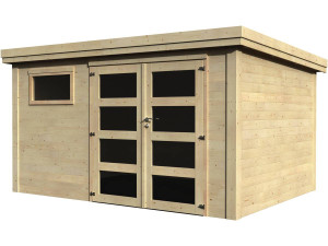 Caseta de jardín de madera "Paolo" - 10 m² - 3,65 x 2,75 x 2,16 m - 28 mm