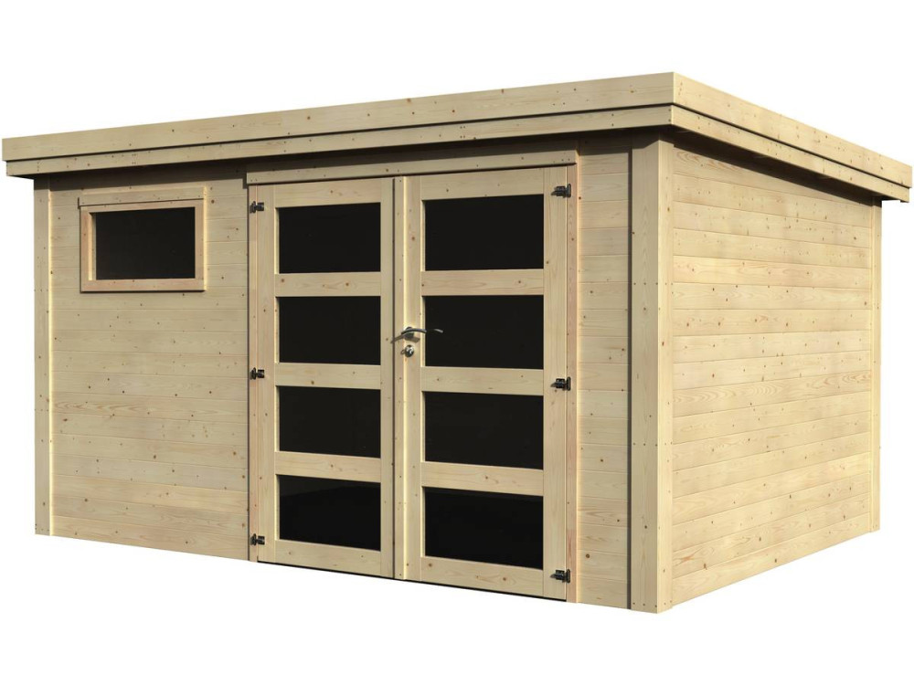 Caseta de jardín de madera "Paolo" - 10 m² - 3,65 x 2,75 x 2,16 m - 28 mm