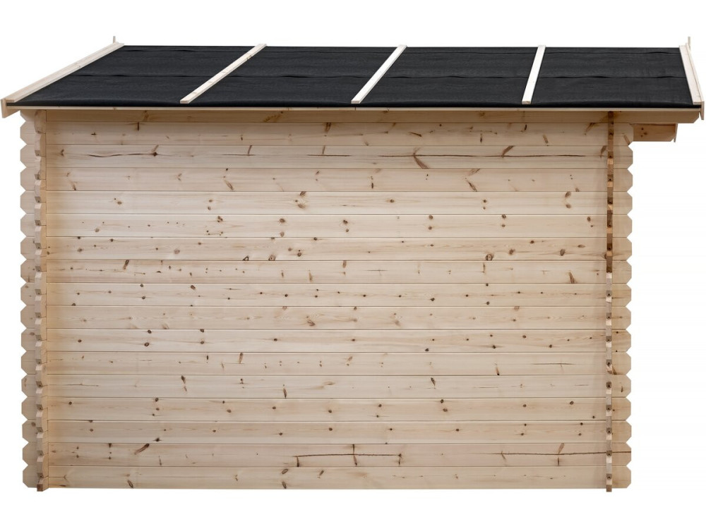 Caseta de jardín de madera "Oz" de 14 m² - 388 x 298 x 225 cm - 28 mm