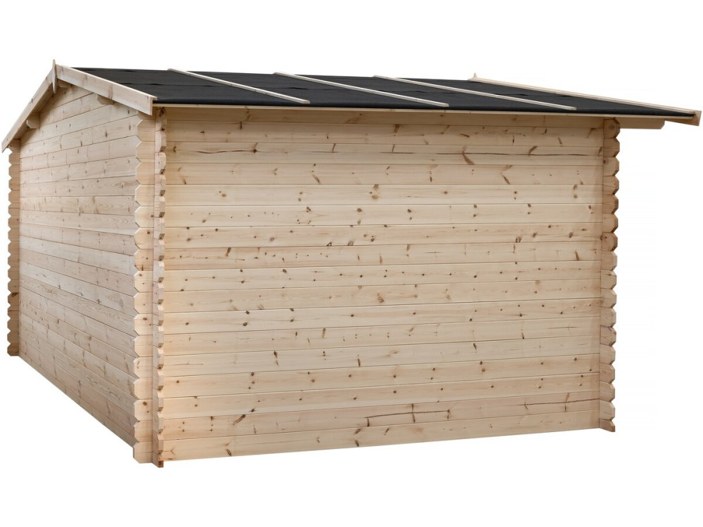 Caseta de jardín de madera "Oz" de 14 m² - 388 x 298 x 225 cm - 28 mm