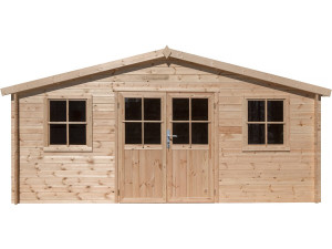 Caseta de jardín de madera "Alex" - 20,20 m² - 4,80 x 4,00 x 2,39 m - 28 mm