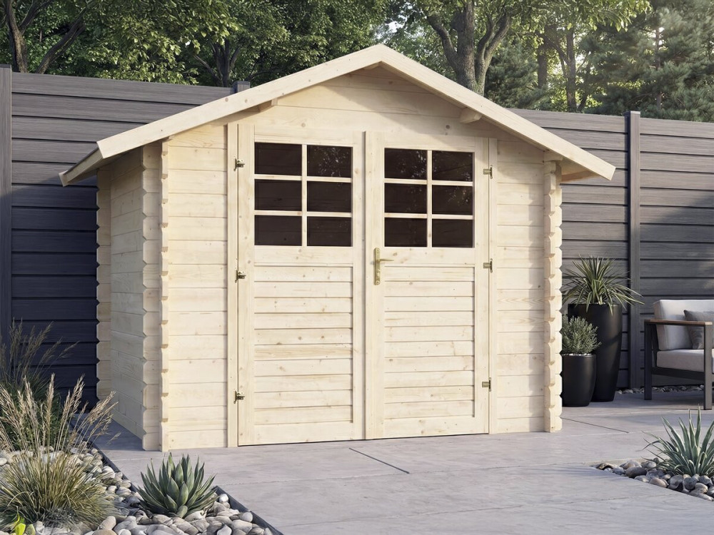 Caseta de jardín de madera "Beaufort" - 10,53 m² - 349 x 301 cm - 28 mm