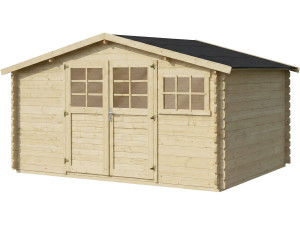 Caseta de jardín de madera "Clairval" - 416 x 301 x 218 cm - 12,53 m² - 28 mm