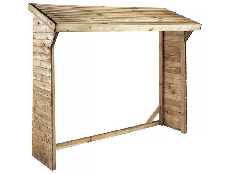 Refugio de troncos - 1,05 m² - 2,10 x 0,50 x 1,8 m - 2 Stères