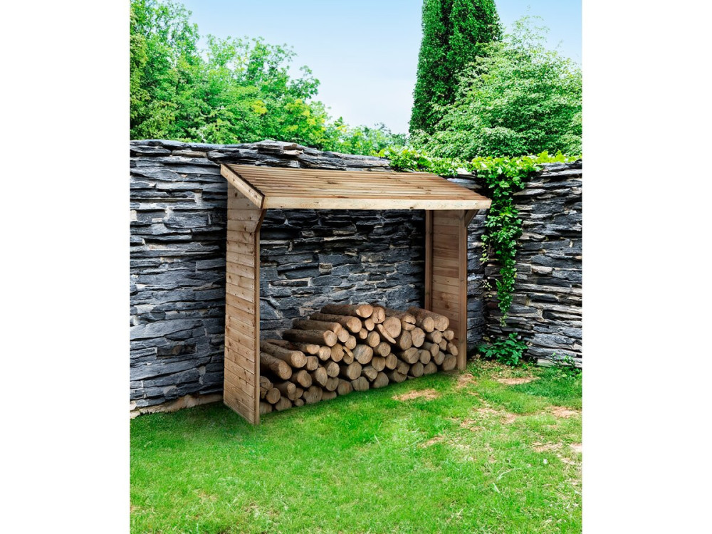 Refugio de troncos - 1,05 m² - 2,10 x 0,50 x 1,8 m - 2 Stères