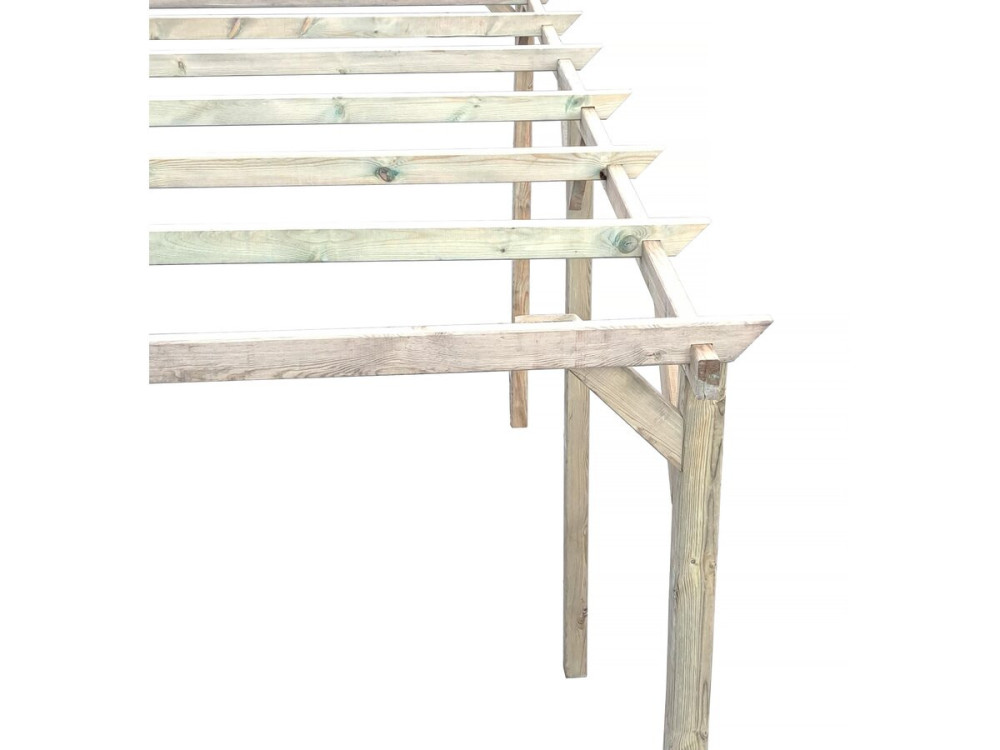 Carport de madera "Solar II" 3 x 5 x 2,4