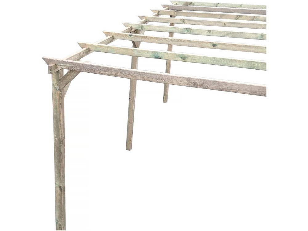 Marquesina para vehículo de madera «Sunny» 3 x 5 m