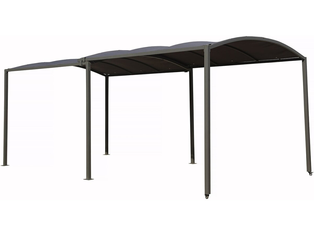 Marquesina metálica extensible "Mathis" - 303/566 x 295 x 240 cm - Antracita
