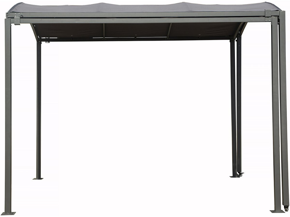 Marquesina metálica extensible "Mathis" - 303/566 x 295 x 240 cm - Antracita