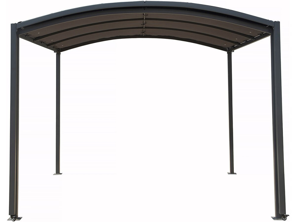 Marquesina metálica extensible "Mathis" - 303/566 x 295 x 240 cm - Antracita