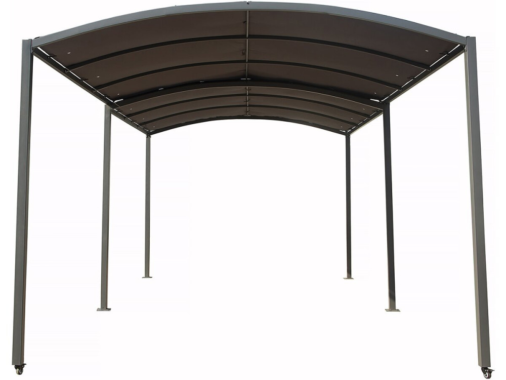 Marquesina metálica extensible "Mathis" - 303/566 x 295 x 240 cm - Antracita