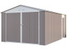 Garaje en metal "Nevada" con puerta abatible - 15,36 m²