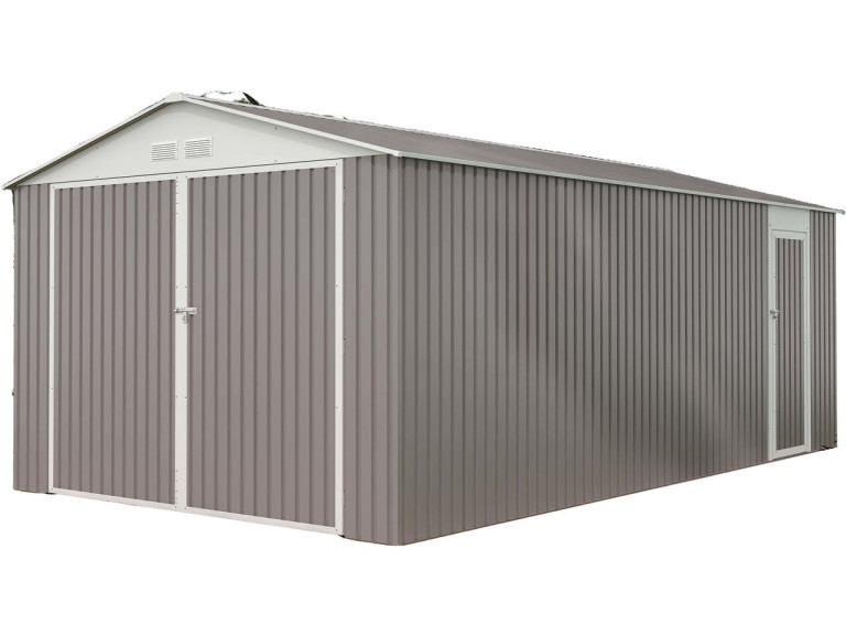 Garaje en metal "Nevada" con puerta abatible - 18,56 m²