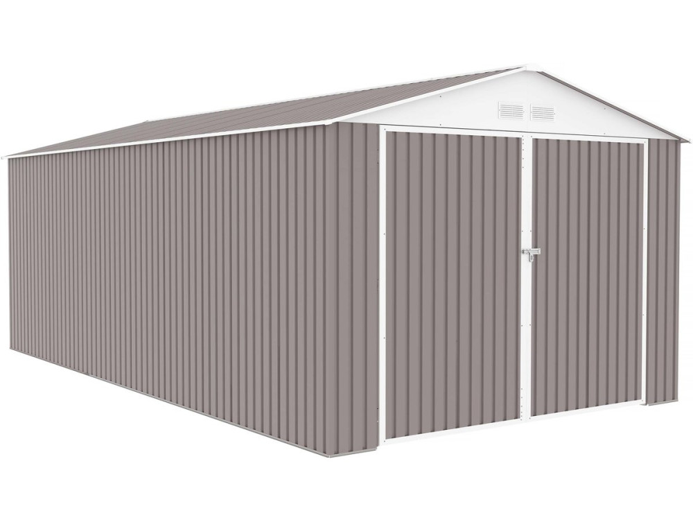 Garaje en metal "Nevada" con puerta abatible - 18,56 m²