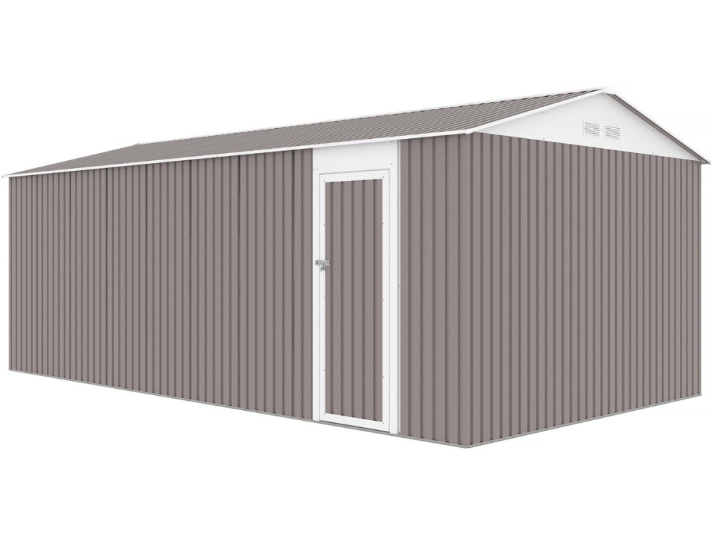 Garaje en metal "Nevada" con puerta abatible - 18,56 m²