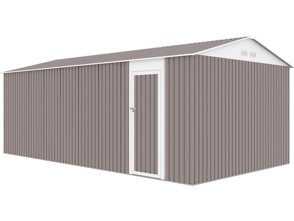 Garaje en metal "Nevada" con puerta abatible - 18,56 m²