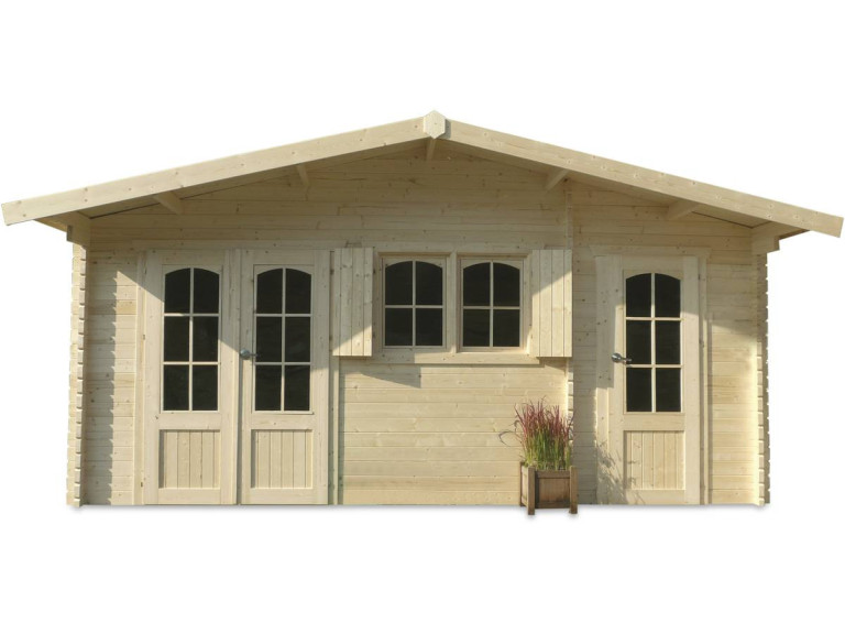 Caseta de jardín de madera "Rostock" - 22,04 m² - 5,68 x 3,88 x 2,75 m - 40 mm