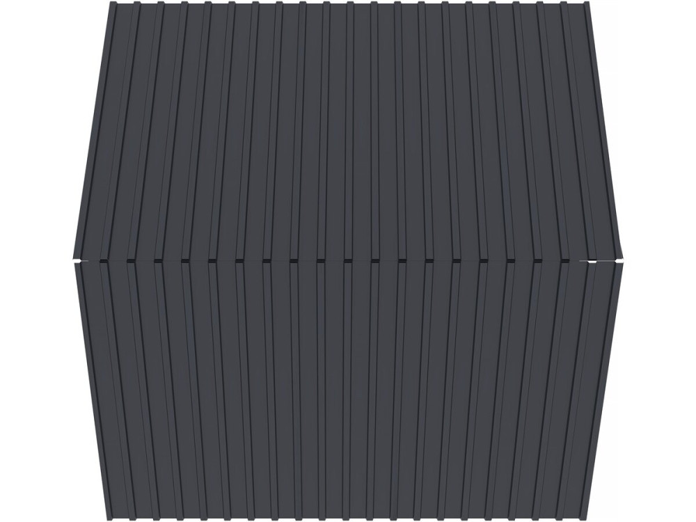 Lote de 12 paneles de revestimiento de acero galvanizado "Atlanta" - 129 x 42 cm - Gris