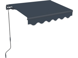 Toldo de aluminio «Ombra 1» - 160 x 120 cm - Gris