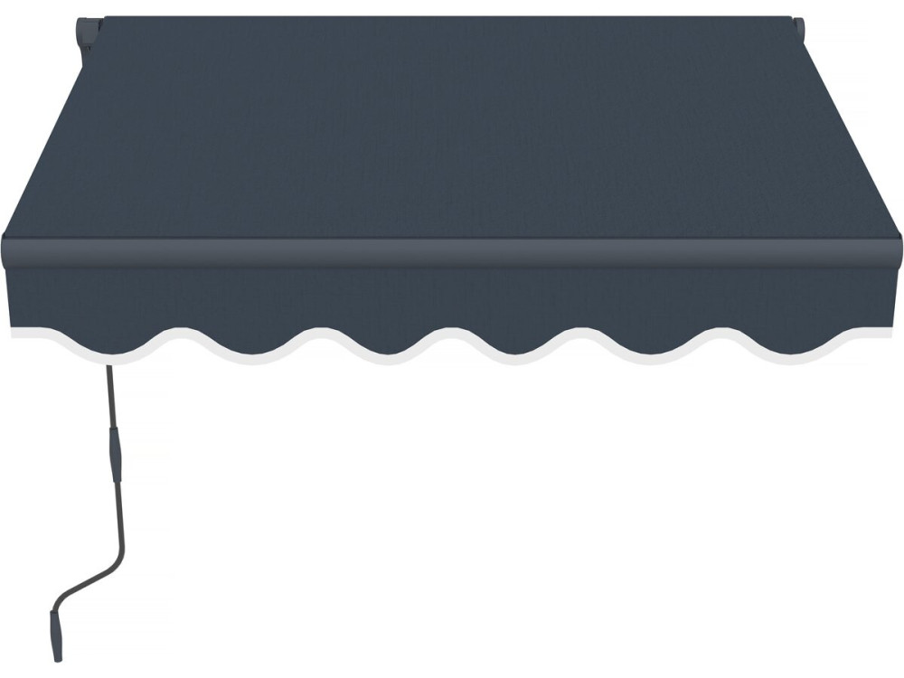 Toldo de aluminio «Ombra 1» - 160 x 120 cm - Gris
