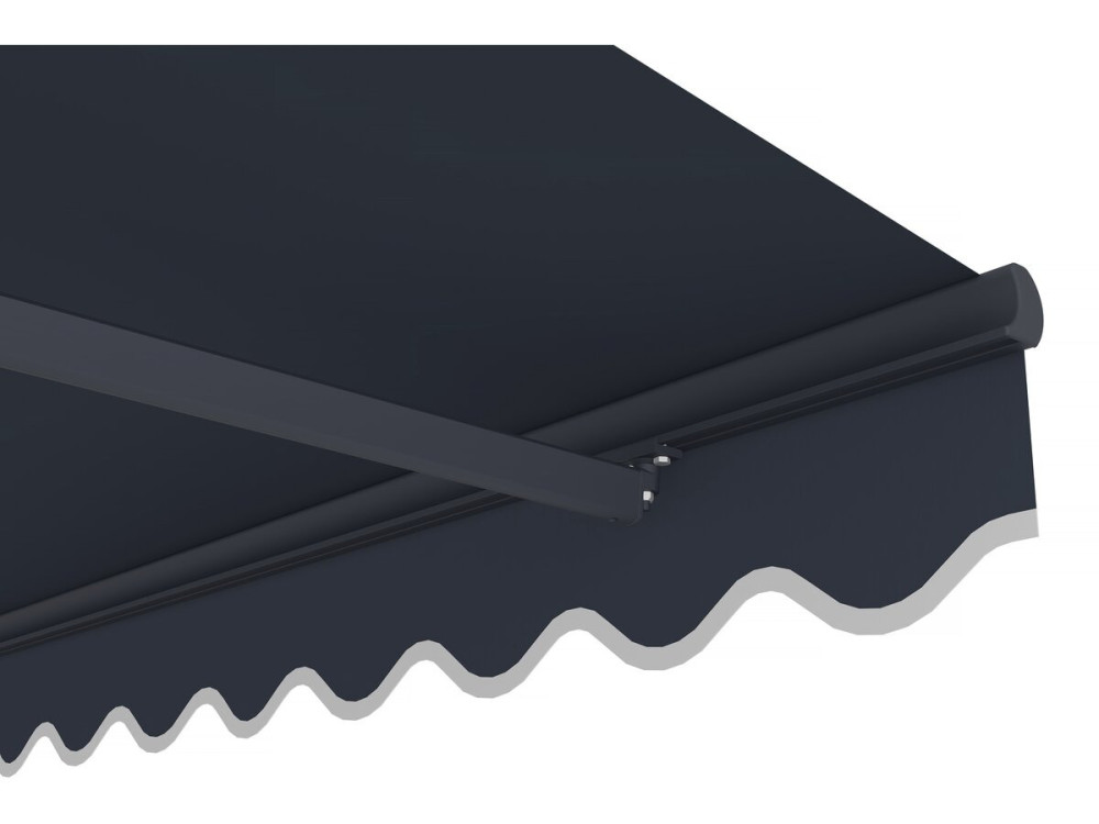 Toldo retráctil de aluminio "Ombra 3" de 2,5 x 3 m - Gris antracita