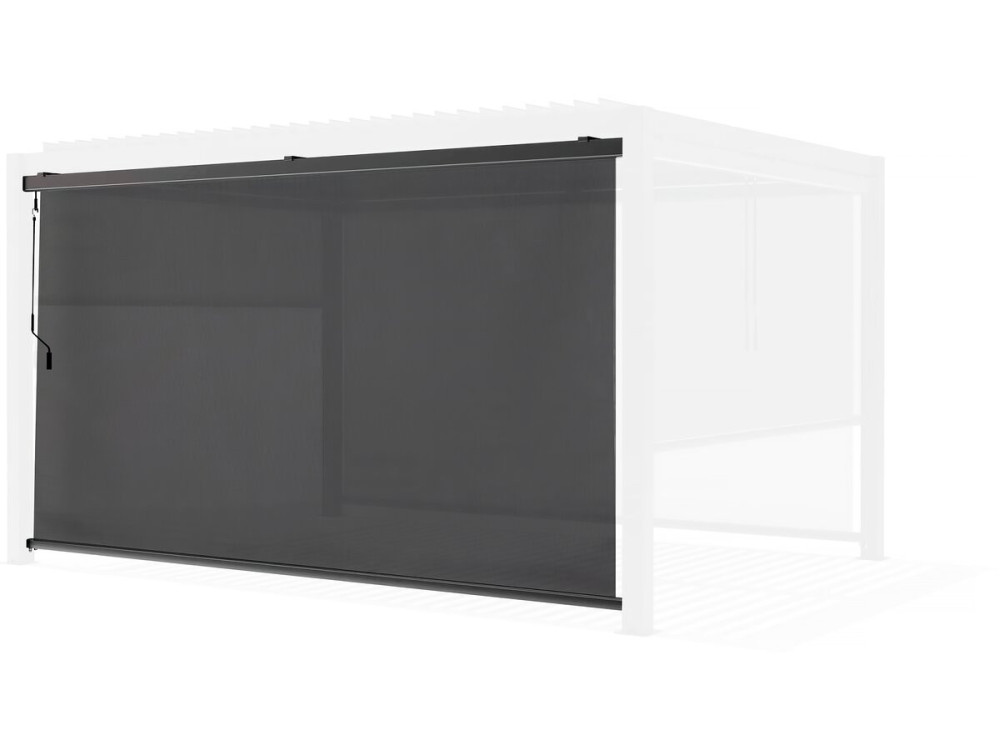 Estor enrollable para pérgola - 277 x 204 cm - Antracita