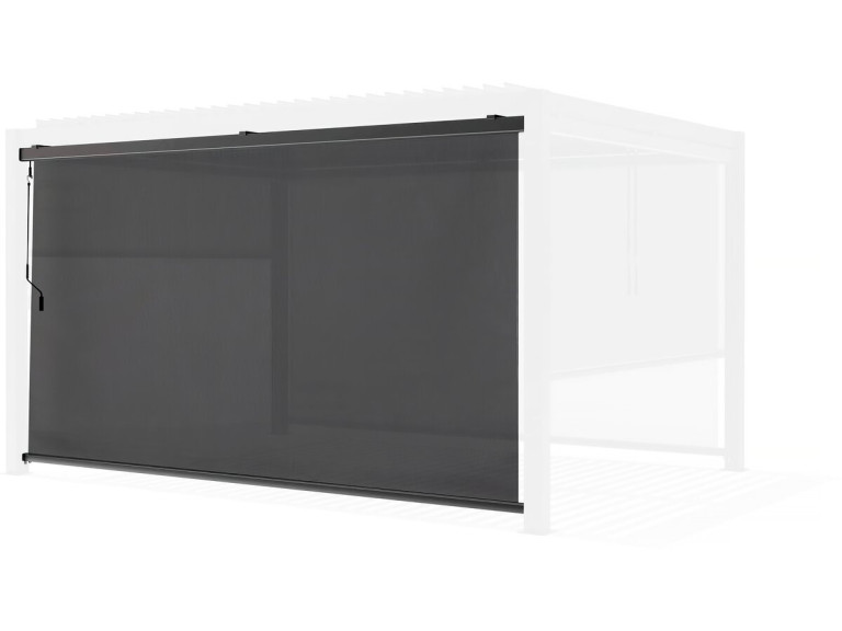 Estor enrollable para pérgola - 370 x 204 cm - Antracita