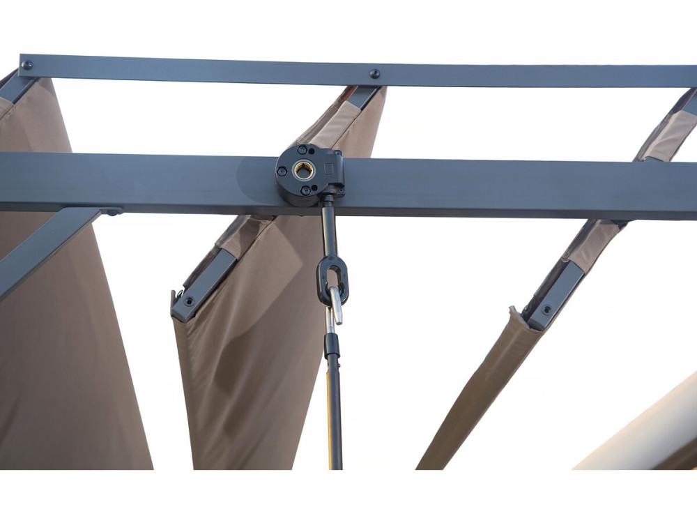 Pérgola bioclimática de tejido «Lodge» 3x4 m - Topo