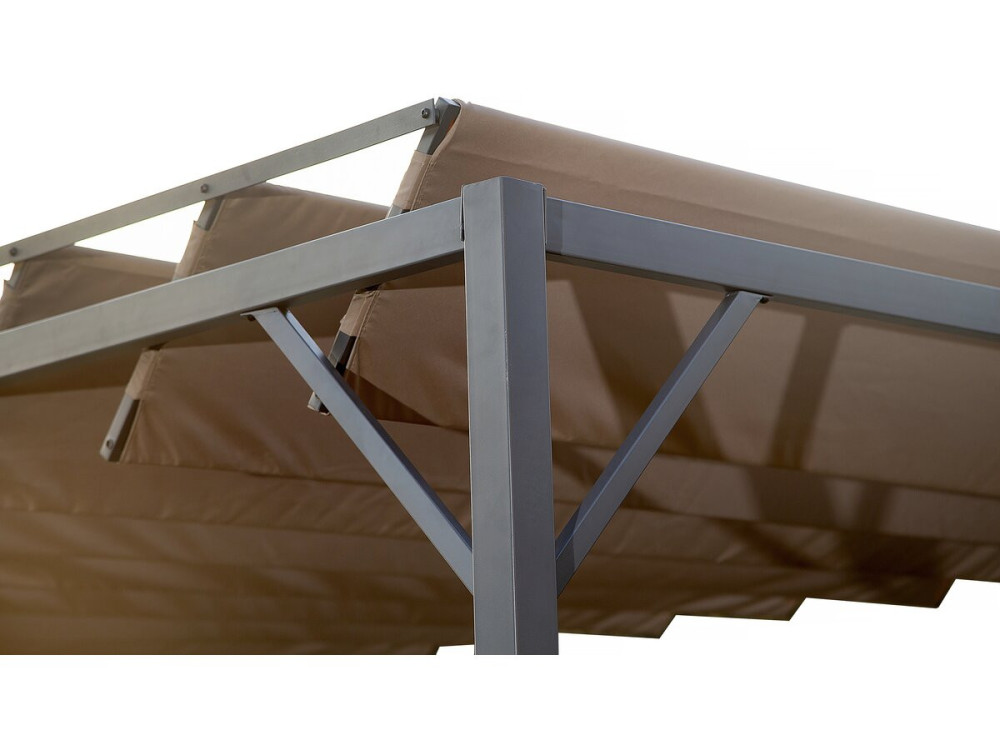 Pérgola bioclimática de tejido «Lodge» 3x4 m - Topo