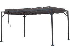 Pérgola bioclimática de tejido «Lodge» 3x4 m - Antracita