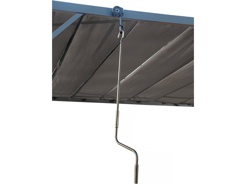 Pérgola bioclimática de tejido «Lodge» 3x4 m - Antracita