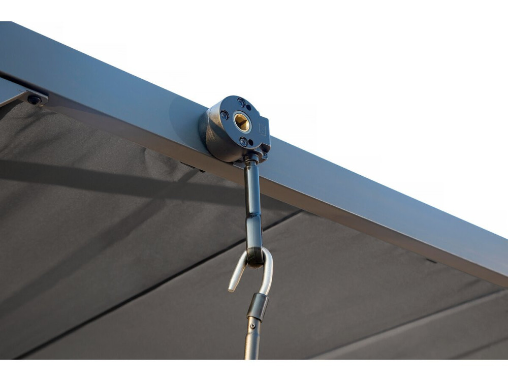 Pérgola bioclimática de tejido «Lodge» 3x4 m - Antracita