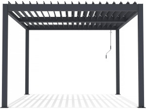 Pérgola bioclimática de aluminio «Windsor» - 3 x 4 m - Antracita