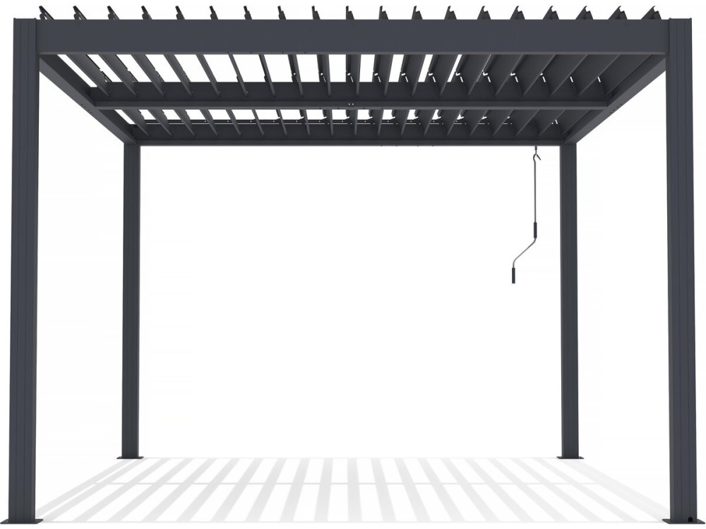 Pérgola bioclimática de aluminio «Windsor» - 3 x 4 m - Antracita