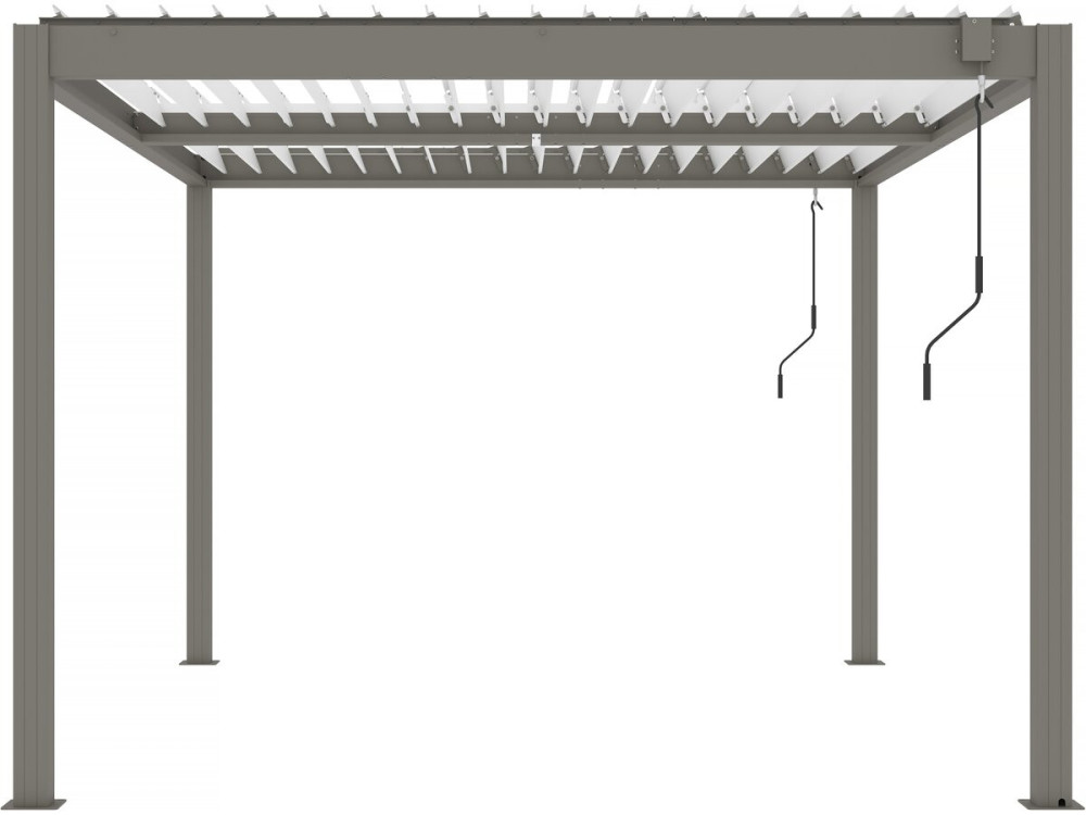 Pérgola bioclimática «Windsor» - 3 x 4 m - Gris topo