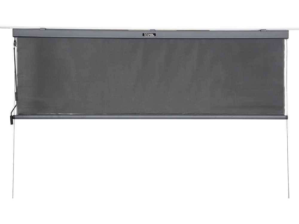 Pérgola bioclimática "Windsor premium" con led y 2 persianas de aluminio - 3 x 4 m - Gris