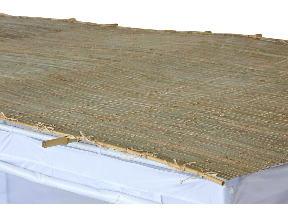 Rollo de bambú 160 x 310 cm con hilo de algodón “Haya”