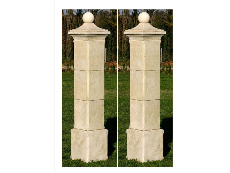 Juego de 2 pilares de puerta "Provenzal" - 41 x 41 x 228 cm