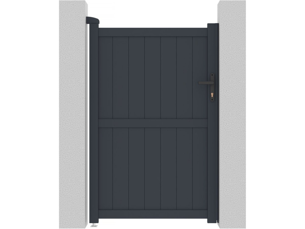 Puerta jardin "Maurice" - 101.2 x 155.9 cm - Gris